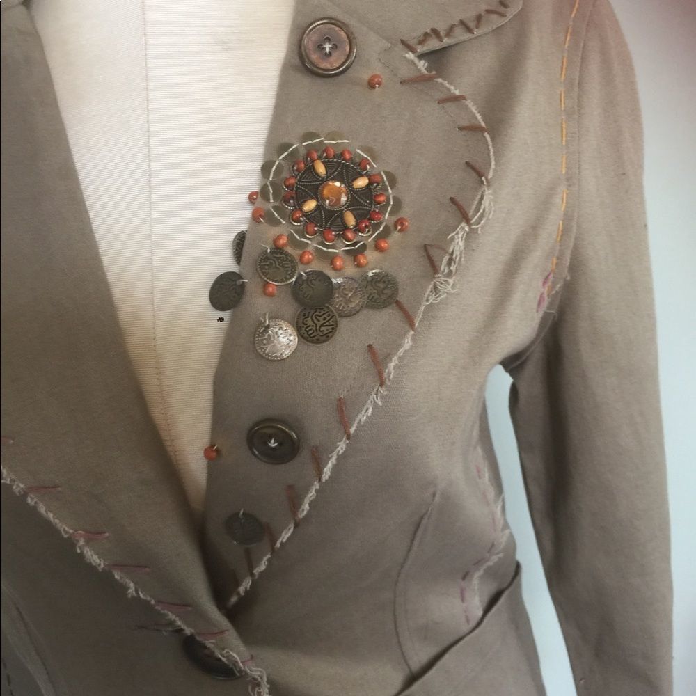 Vintage Patchwork Jacket Small - image 3